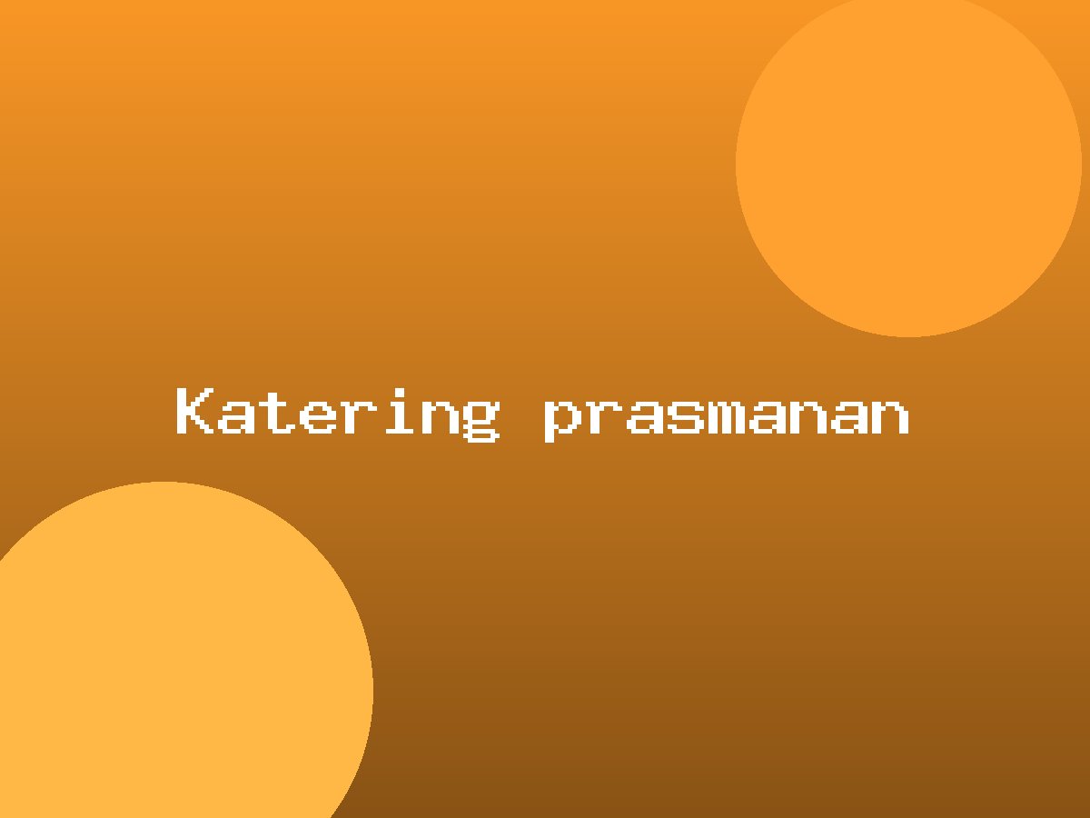 Katering prasmanan