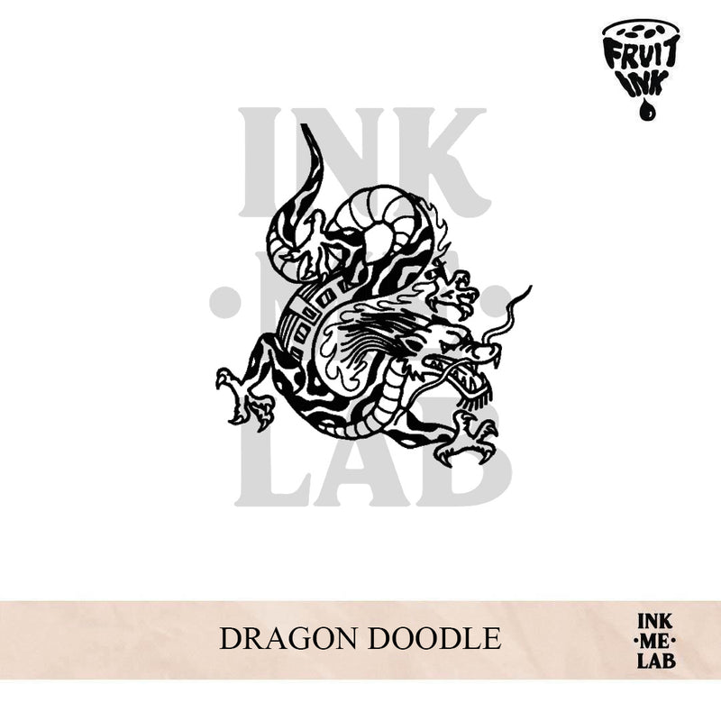 DRAGON DOODLE | 8 x 8 cm