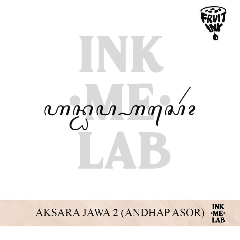 AKSARA JAWA 2 (ANDHAP ASOR) | 4 X 8 cm