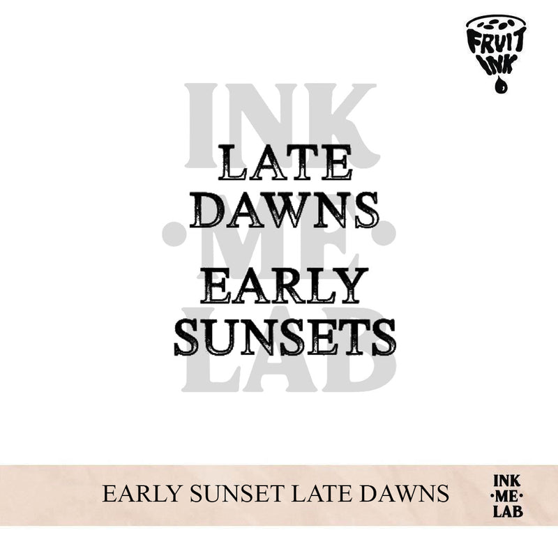 EARLY SUNSET LATE DAWNS | 8 x 8 cm