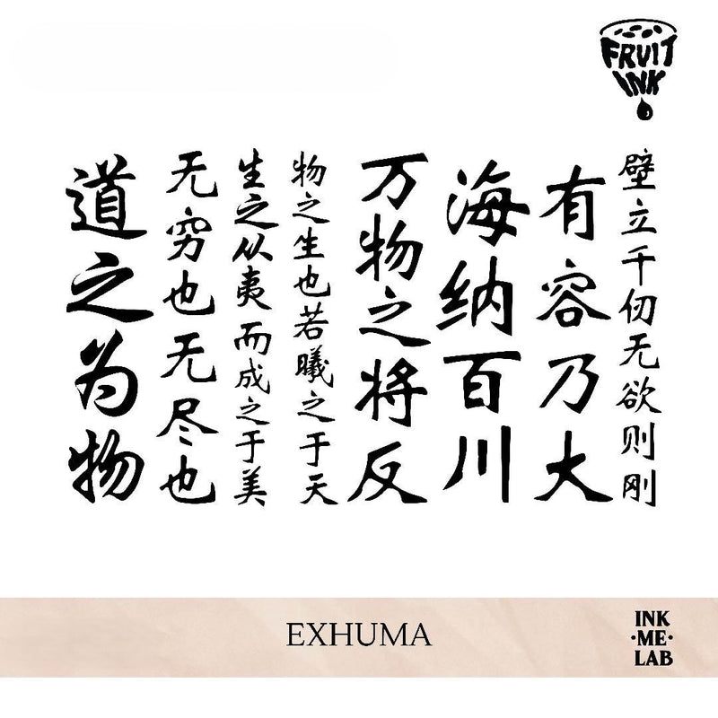 EXHUMA Chinese manuscript | 30 x 18 cm