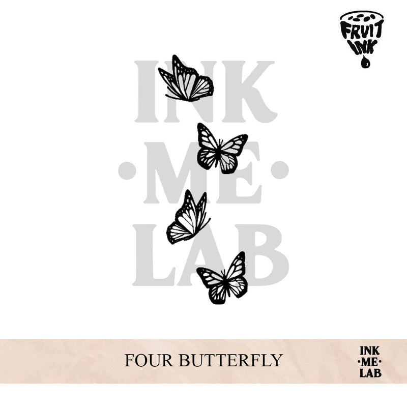 FOUR BUTTERFLY | 4 X 8 cm