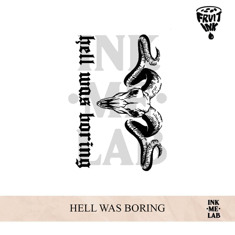 HELL WAS BORING | 10 x 7 cm