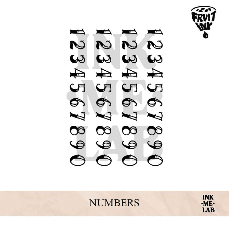NUMBERS | 10 x 7 cm