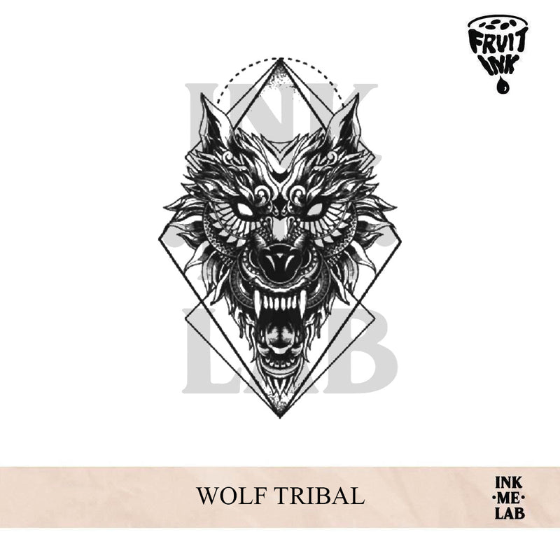 WOLF TRIBAL | 21 x 15 cm