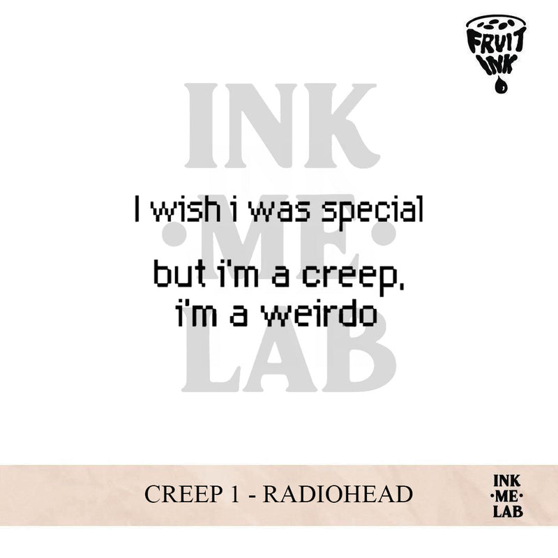 CREEP 1 - RADIOHEAD | 4 X 8 cm