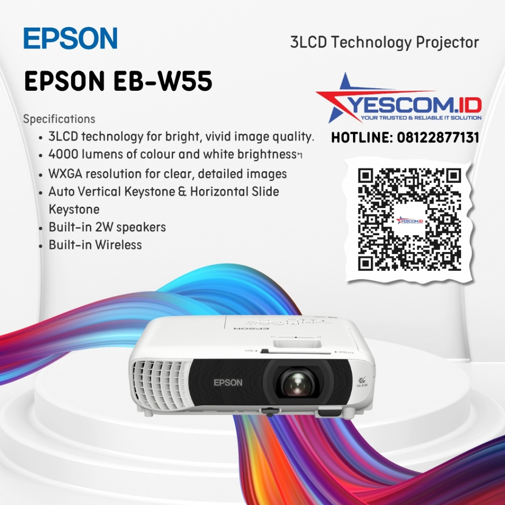 EB-W55 WXGA 3LCD Projector
