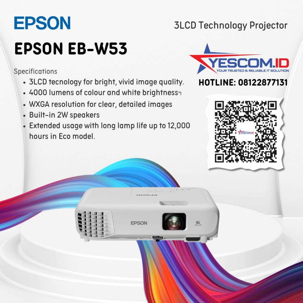 EB-W53 WXGA 3LCD Projector