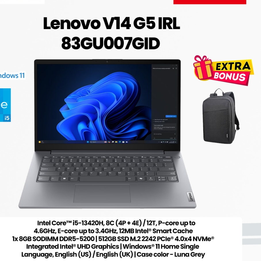 LENOVO V14 G5 IRL-83GU007GID