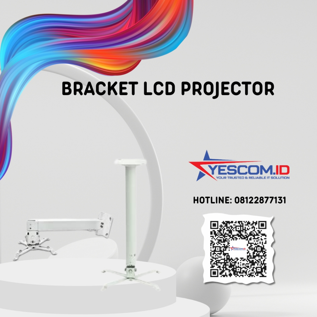 BRACKET LCD PROJECTOR WHITE