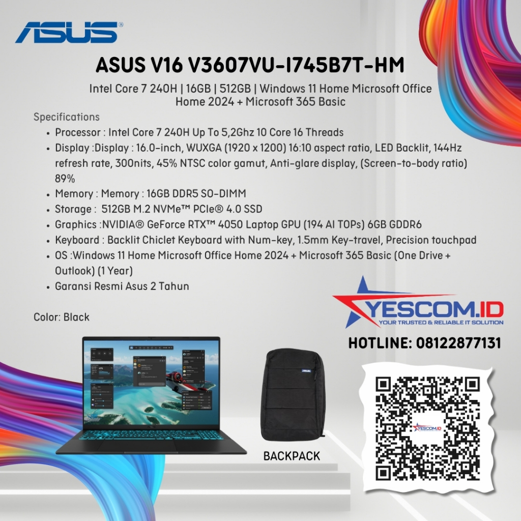 Asus V16 V3607VU-I745B7T-HM
