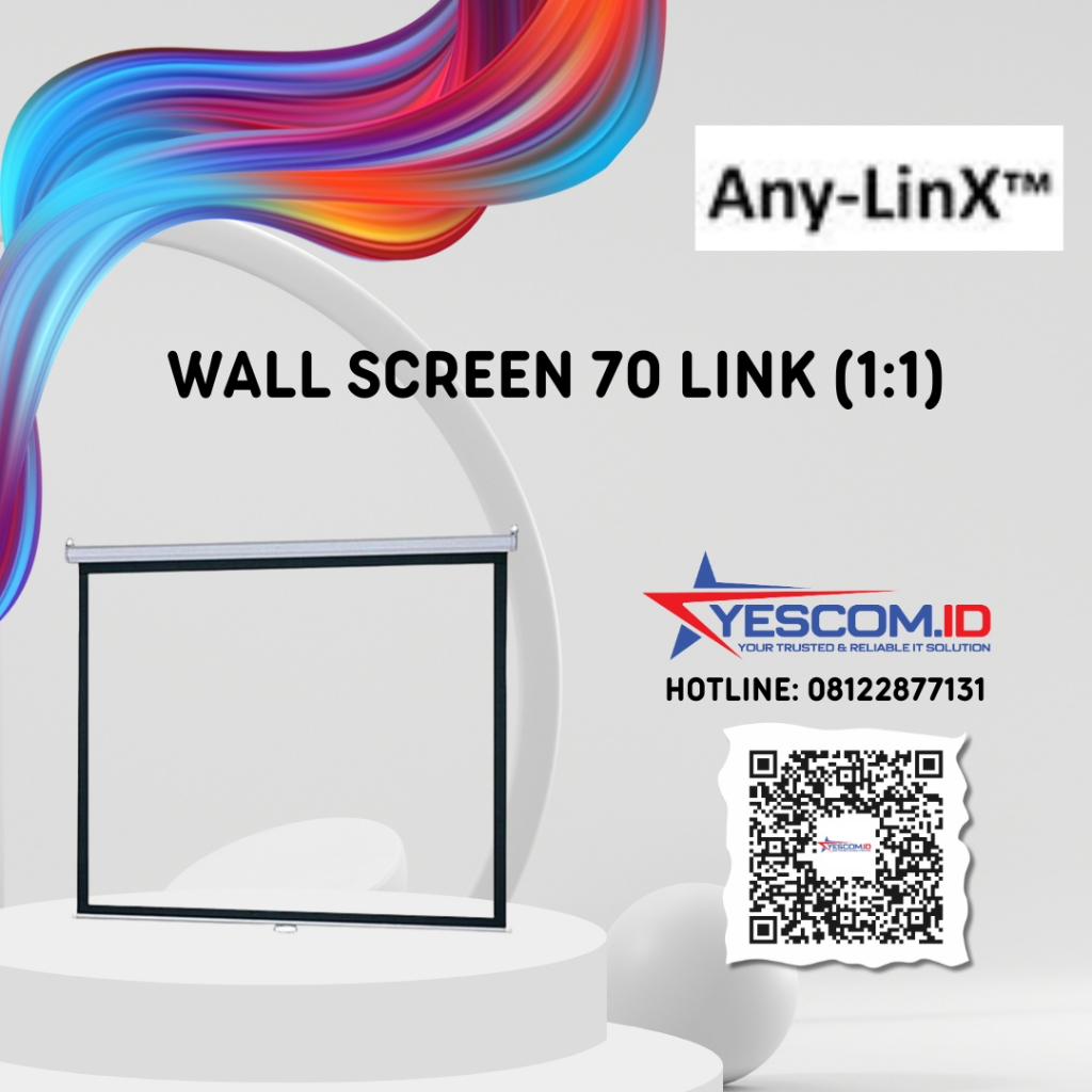 WALL Screen Projector 70 1:1